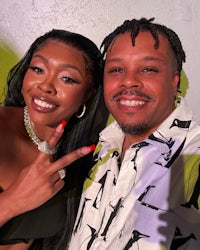 a man and a woman posing for a photo